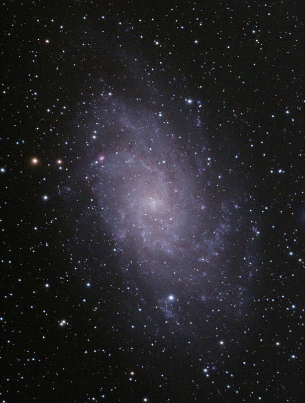 Galaxia M33, 23./30. 8. 2017, RGB, exp. 480 sec, WO Star 71 &amp; Atik 420c
