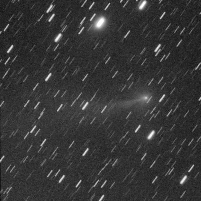 C/2016 R2 (Panstarrs), 14. 1. 2018, od 18:17 do 19:55 CET, B&amp;W bin 2x2, WO Star 71 &amp; Atik 420c, 12 x 480 sec