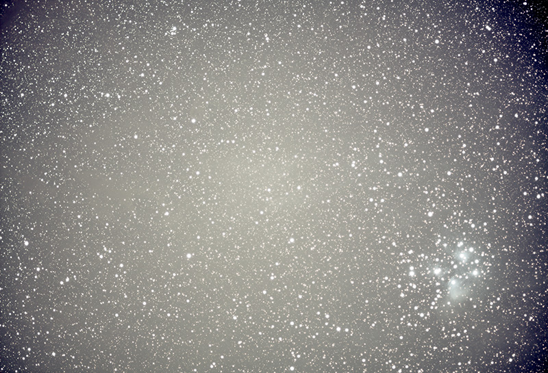 M45, 60 x 60 sec, unity gain, -20°C, RAW16