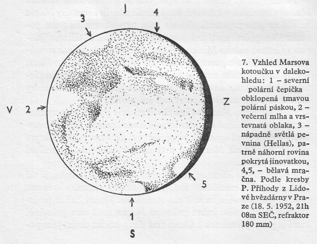 Mars 18.5.1952, 180mm refraktor, Pavel Příhoda, Petřín.png