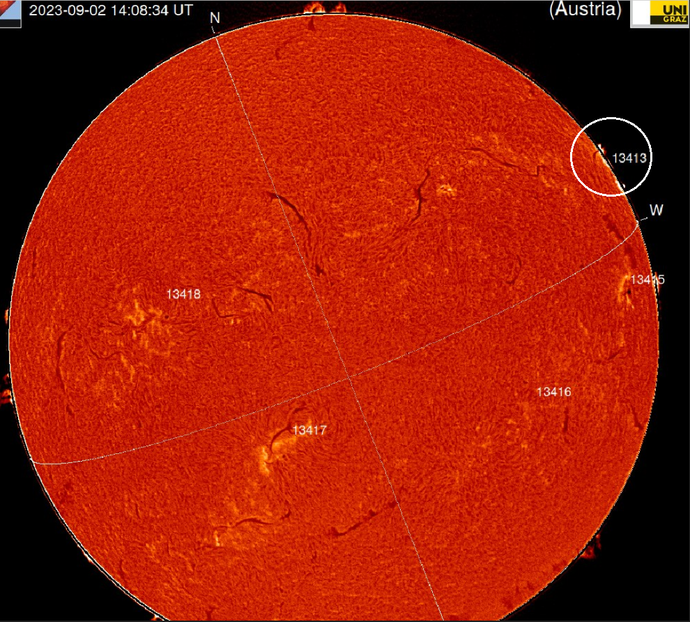 Chromosféra 2.09.2023,14h 08m UT, AR3413, Kanzelhöhe.png