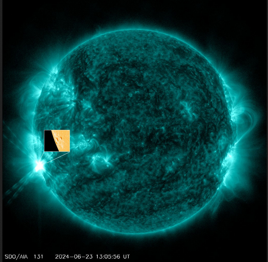 Erupce M9.3 v AR3723, 23.6.2024, 13h 05m UT, SDO_AIA 131Ä.png