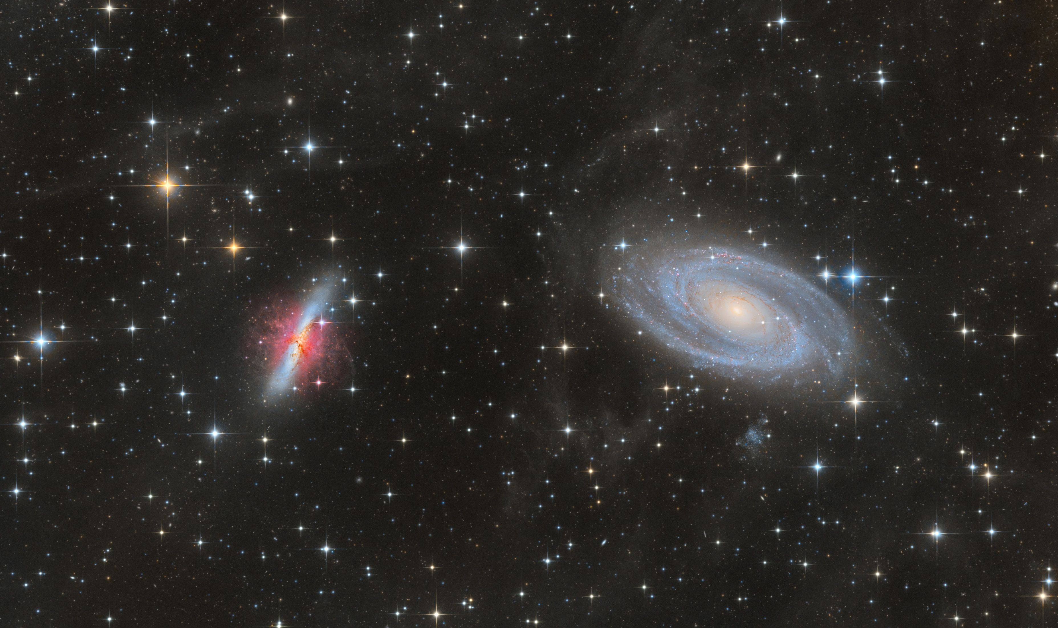 fotografie pořízená přes Newton 200/900mm + Nexus 0.75x