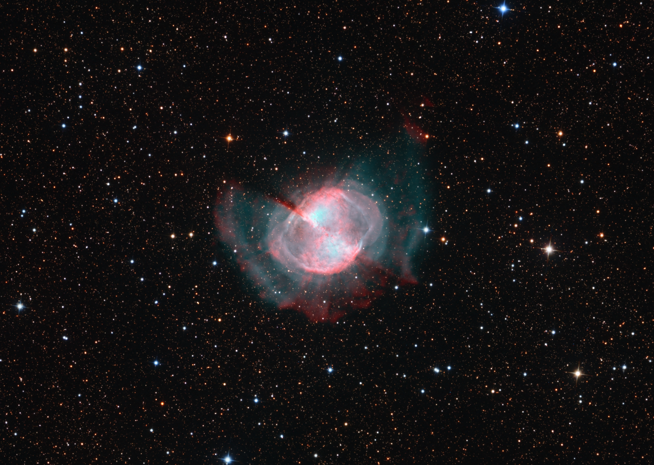 M27_Bicolor_with RGB stars_AF.jpg